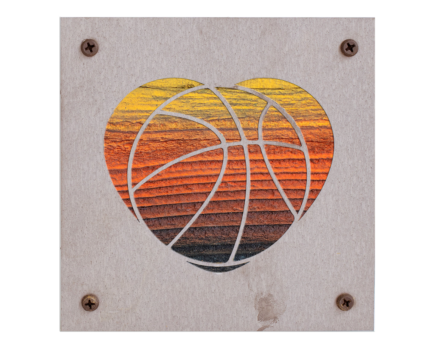 Basketball Wall Decor, Sports Gifts, Hearts