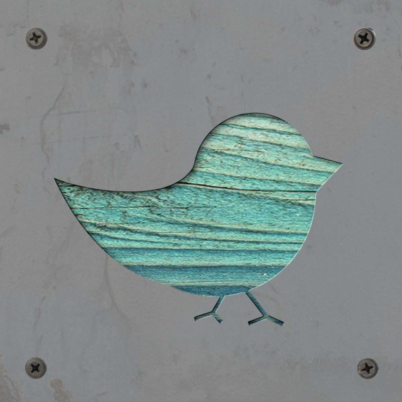Baby Chick Metal Wall Art on Reclaimed Wood, Farmhouse Nursery, Chicken Gift