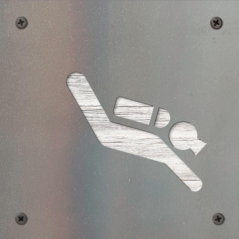 Scuba Diver Metal Wall Art on Reclaimed Wood, Ocean Decor, Scuba Diving Gift, 5.5 Inch Square Steel Sign, Dive Shop Decor