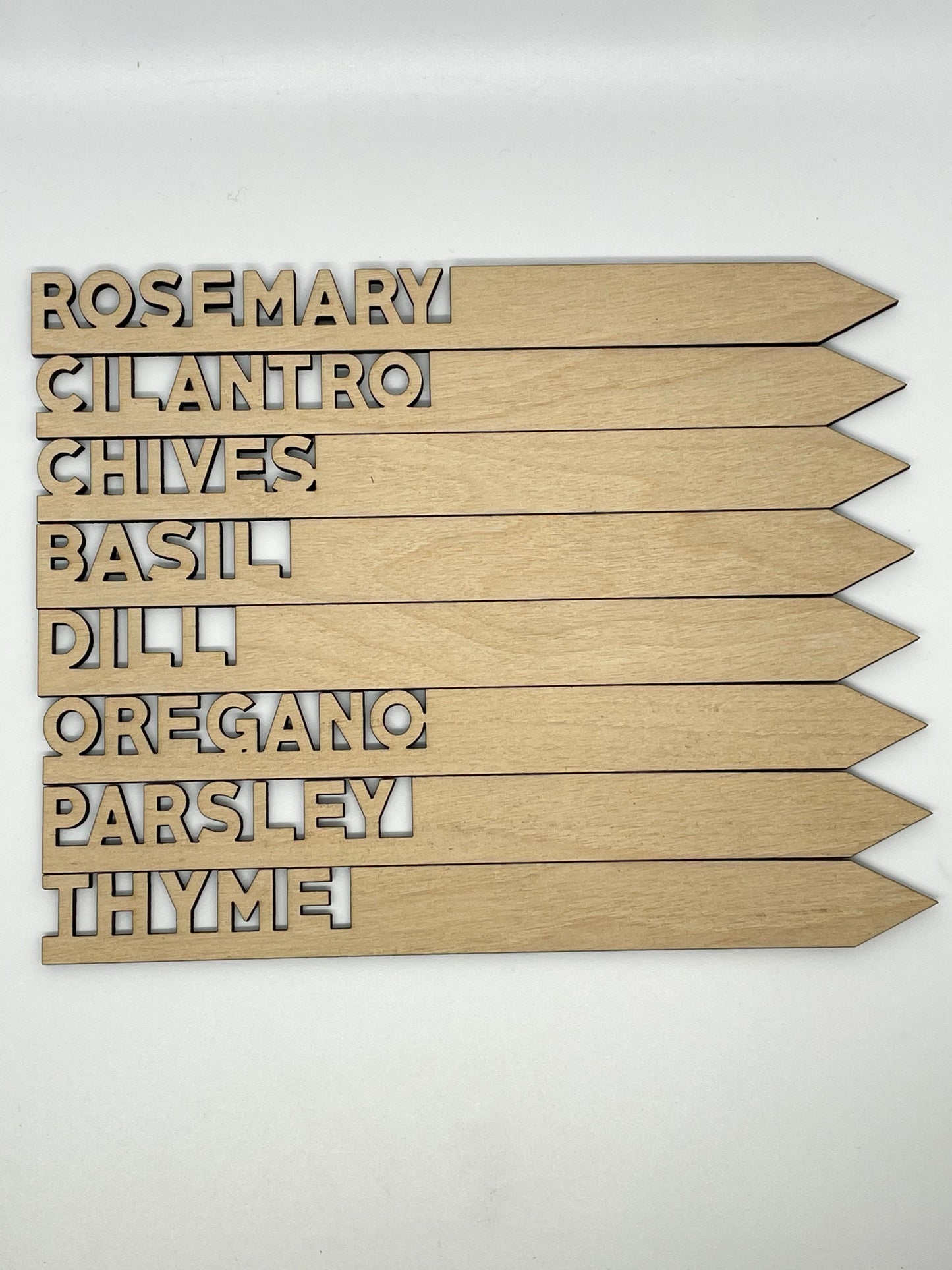 Herb Marker Set of 8 Eco Friendly Garden Christmas Gift Sustainable Gifts Stocking Stuffer Small Gifts