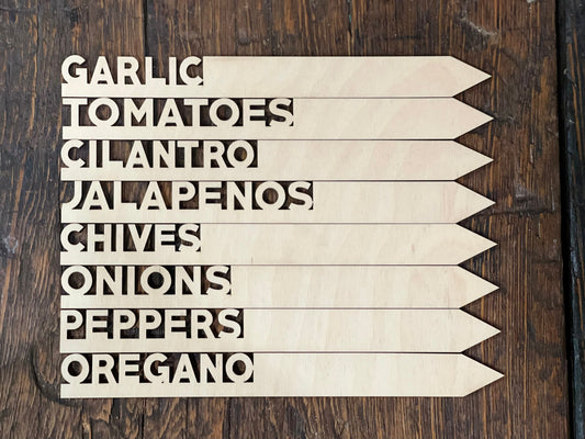 Salsa Garden Herb and Vegetable Marker Set, Mother's Day Gift, Sustainable Gifts