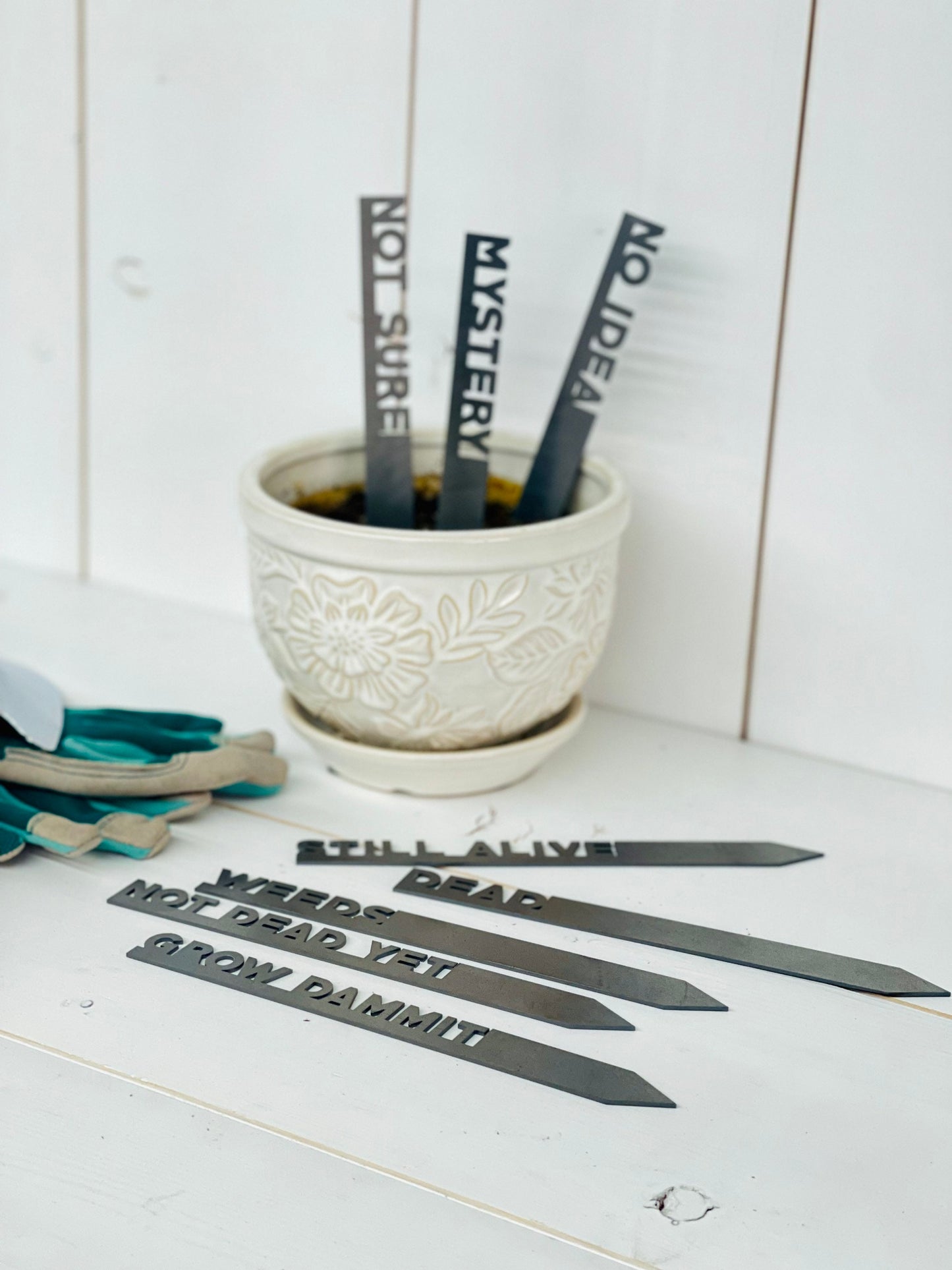 Eco Friendly Metal Garden Herb and Vegetable Markers