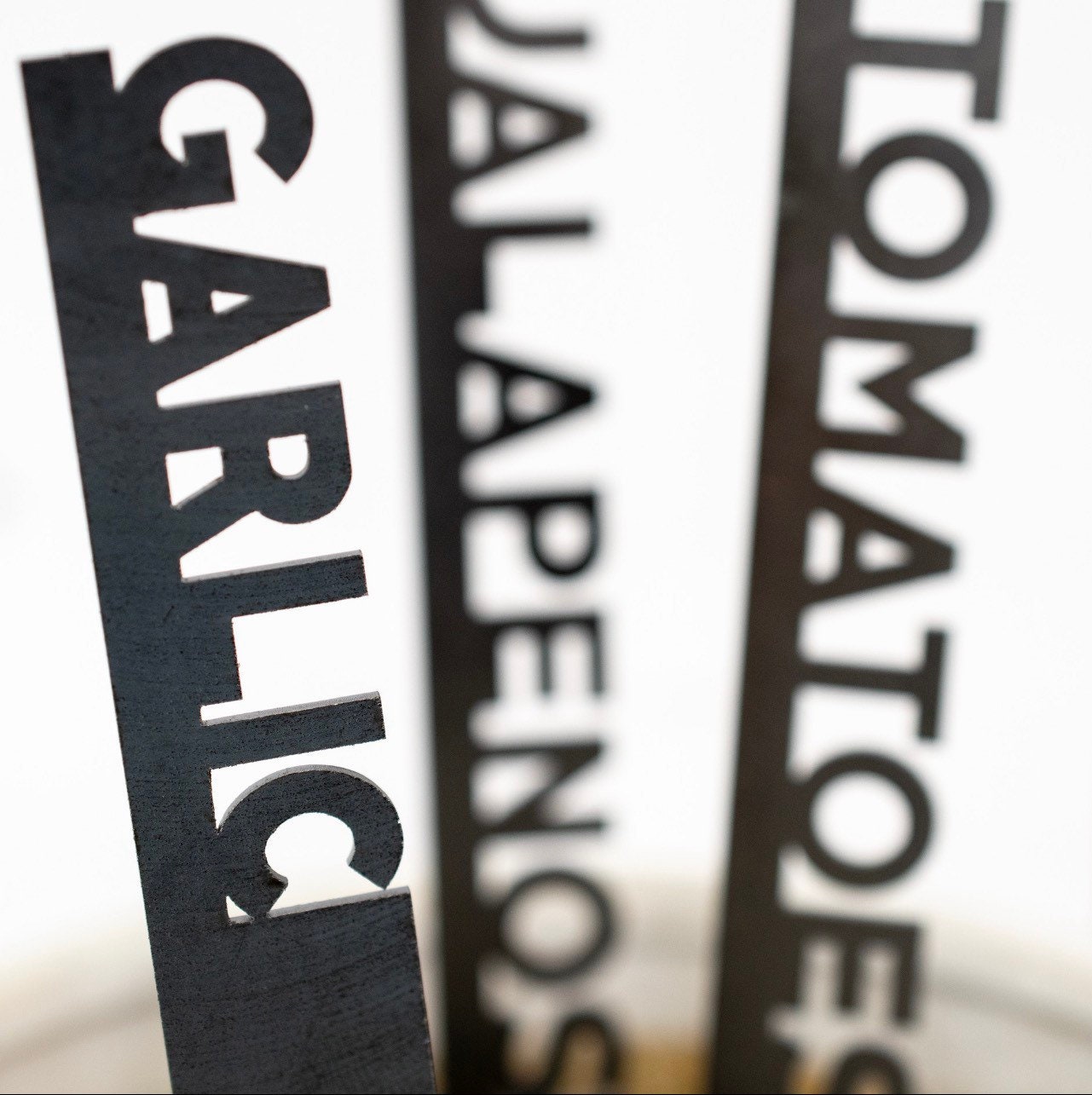 Eco Friendly Metal Garden Herb and Vegetable Markers