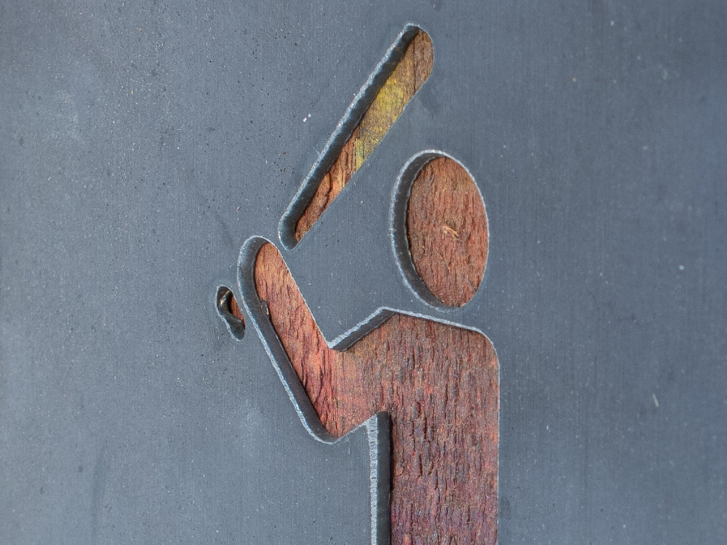Rustic Industrial Baseball & Softball Wall Art