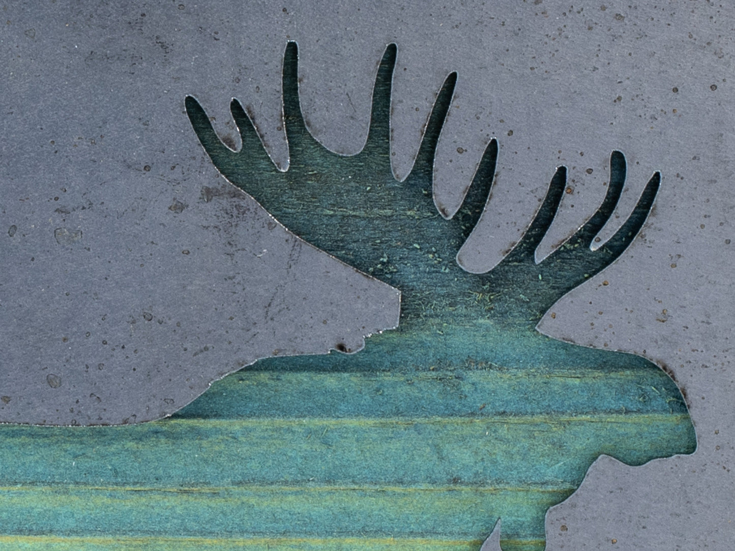 Moose Animal Metal Art, Woodland Nursery Decor