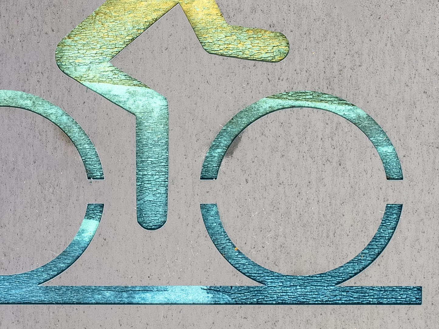 Road Biking Metal Art, Bike Decor