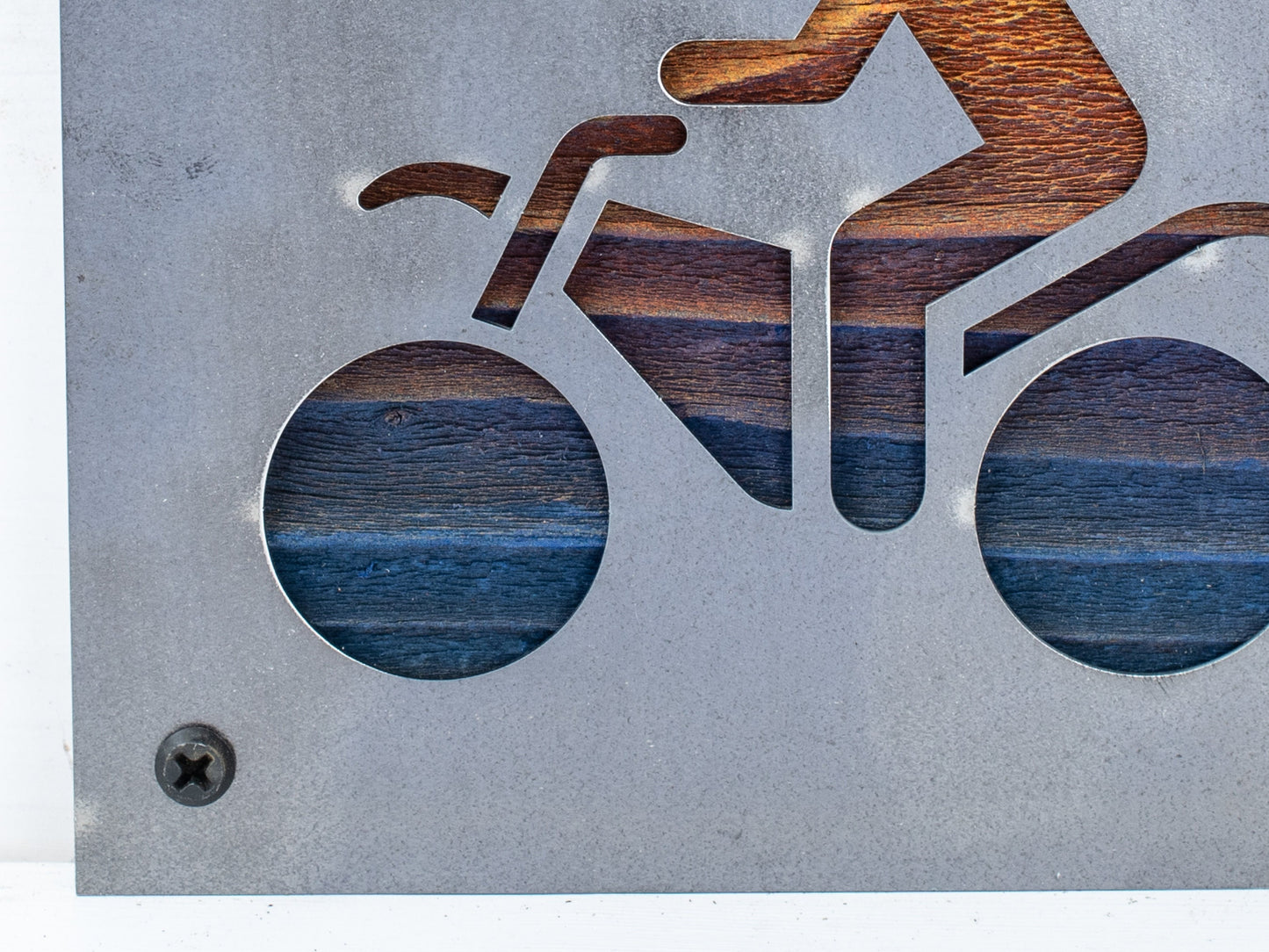 Dirt Bike Symbol, Dirt Biking Metal Sign, Motorcycle Pictograph