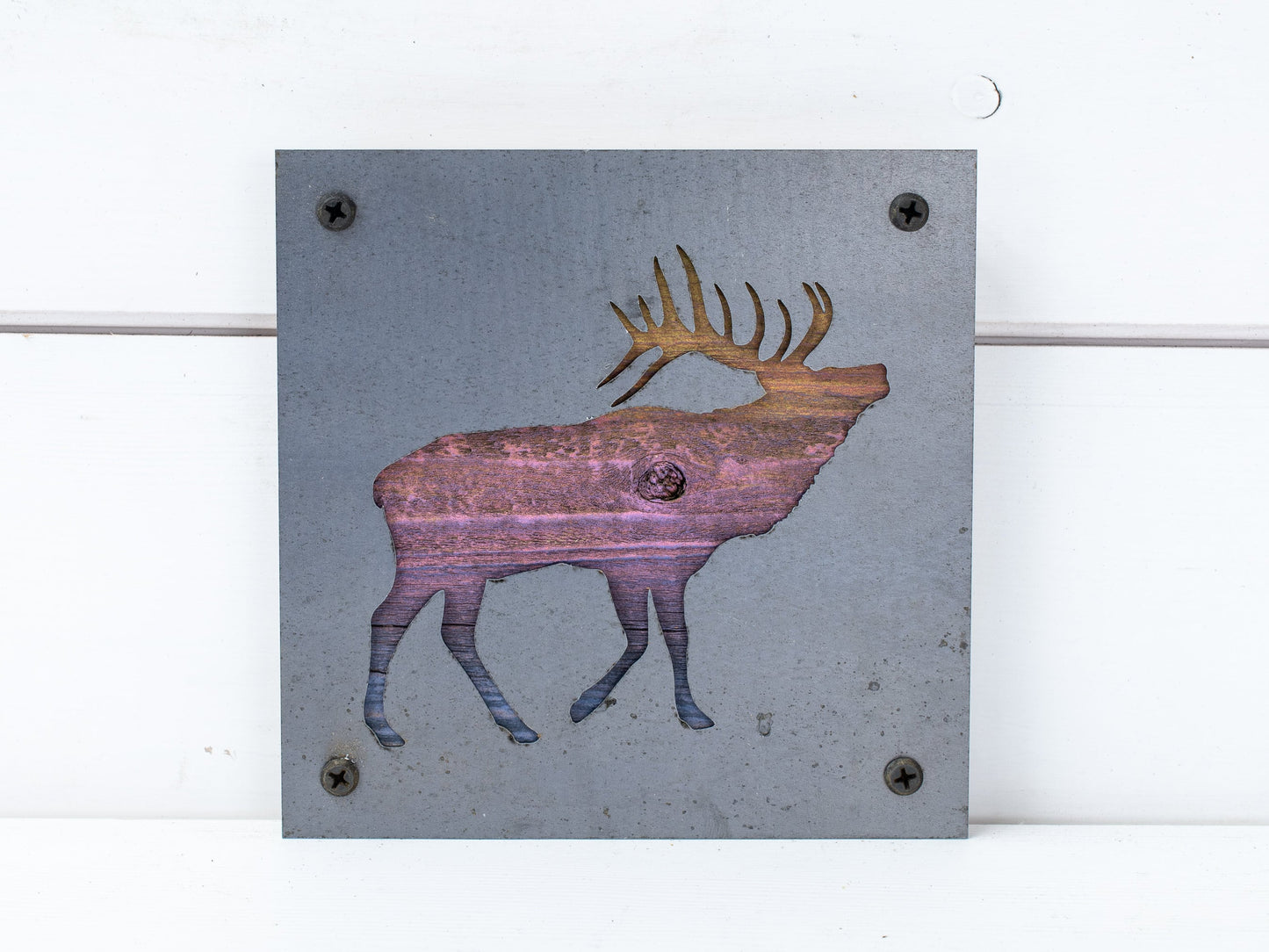 Elk Metal Art, Metal Art Wall Decor, Elk Sign