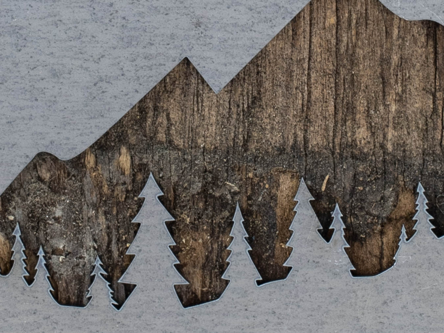 Mountains and Tree Wall Decor, Mountain Metal Art