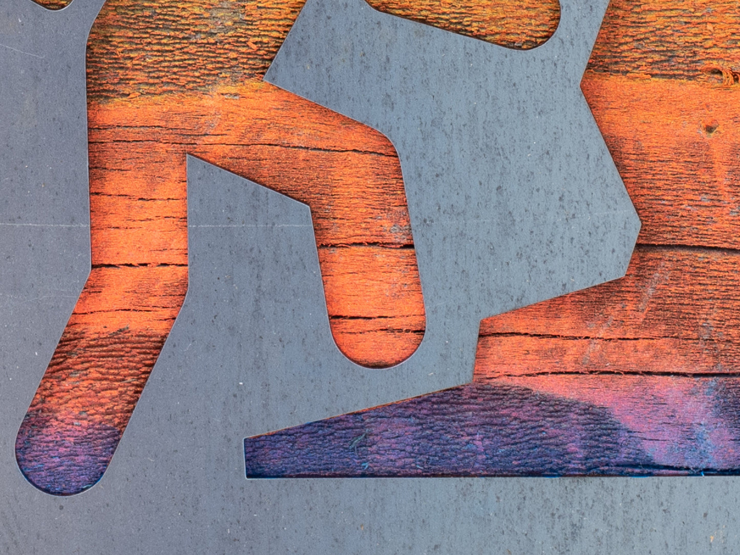 Mountaineering Sign; Mountain Climber; Hiker Metal Art