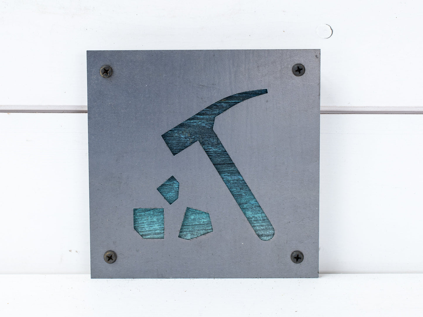 Geology Pictograph, Rockhound Metal Art