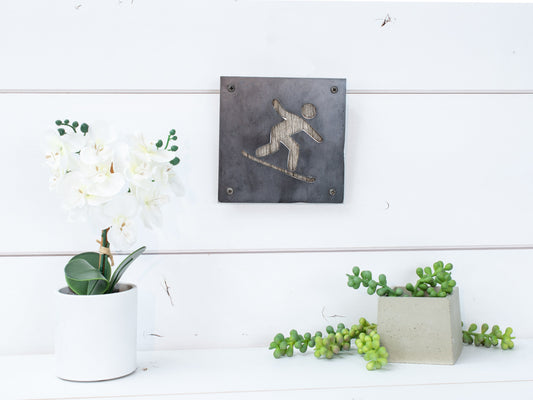 Snowboarder Wall Decor, Winter Sports, Mountain Decor