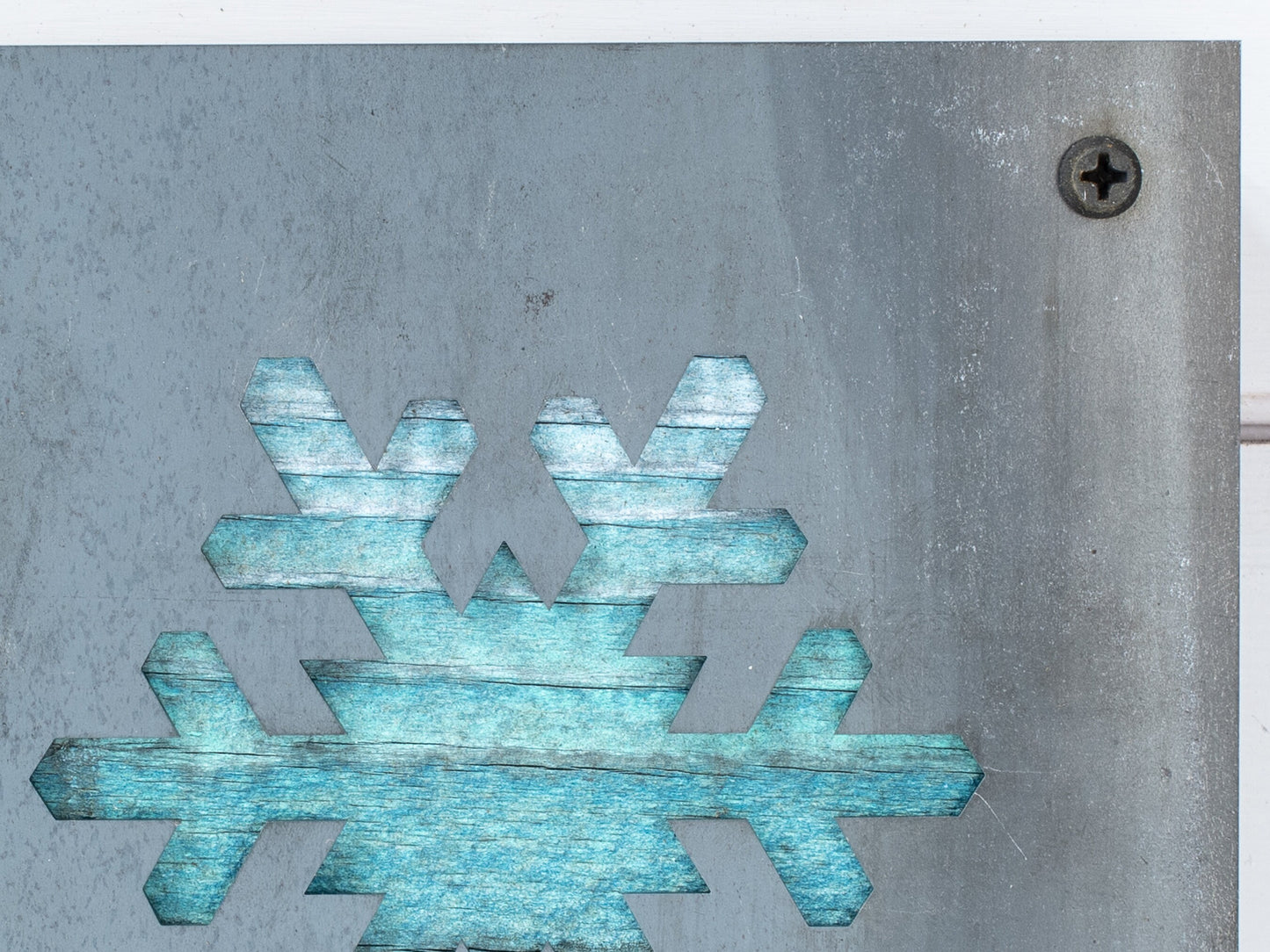 Snowflake Metal Wall Art, Winter Snow
