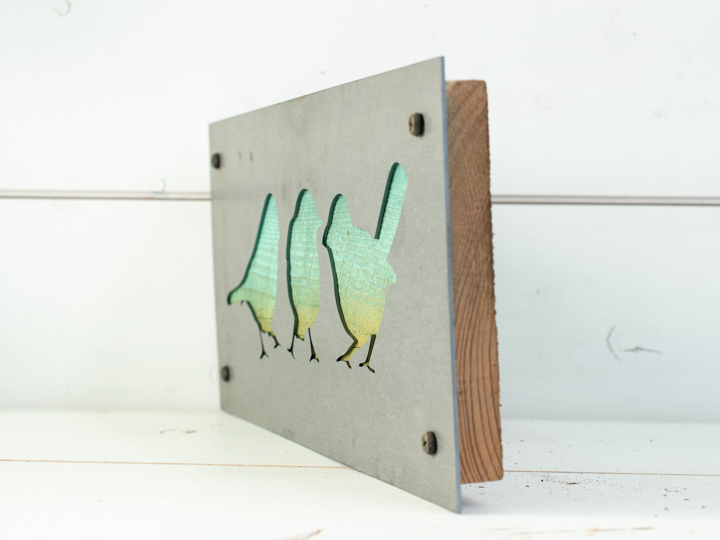 Three Little Birds Art, Metal Birds, Bird Decor