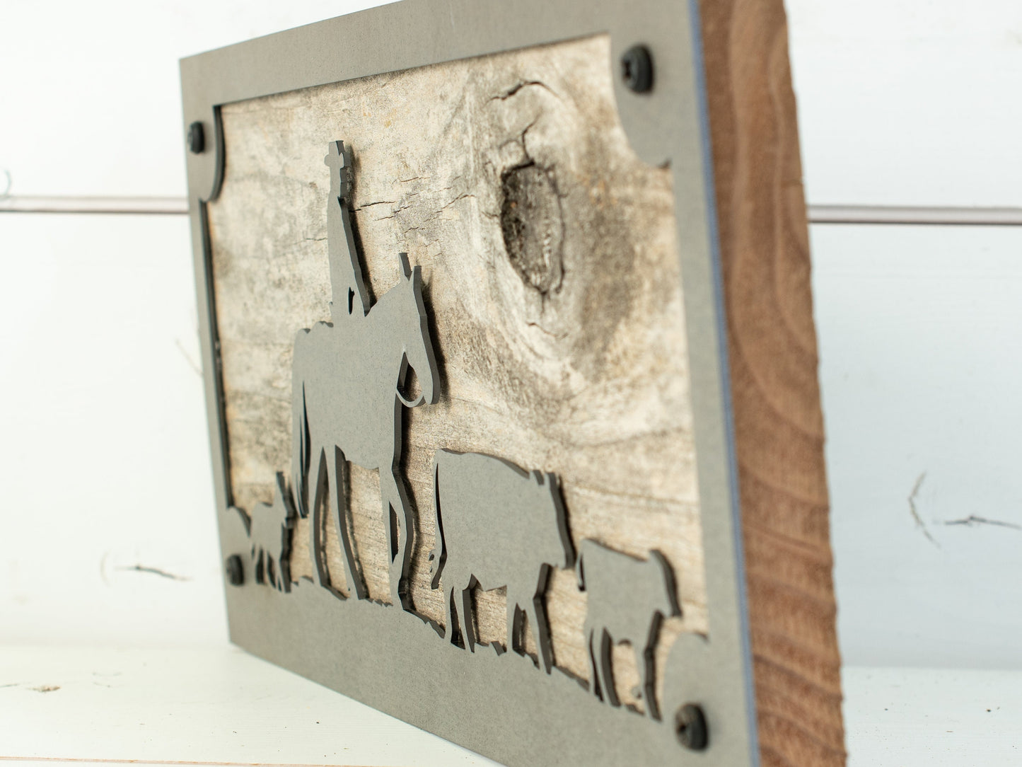 Cattleman Ranch Home Decor, Metal and Wood Wall Decor