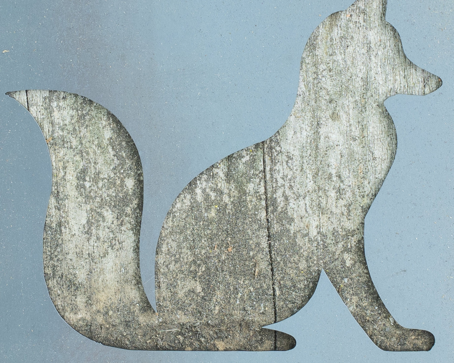 Fox Metal and Wood Wall Hanging; Woodland Animals