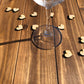 Natural Wood Heart Confetti: Rustic Wedding Table Decor