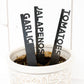 Personalized Metal Garden Stake: Rustic Plant Markers, Eco-Friendly Outdoor Decor