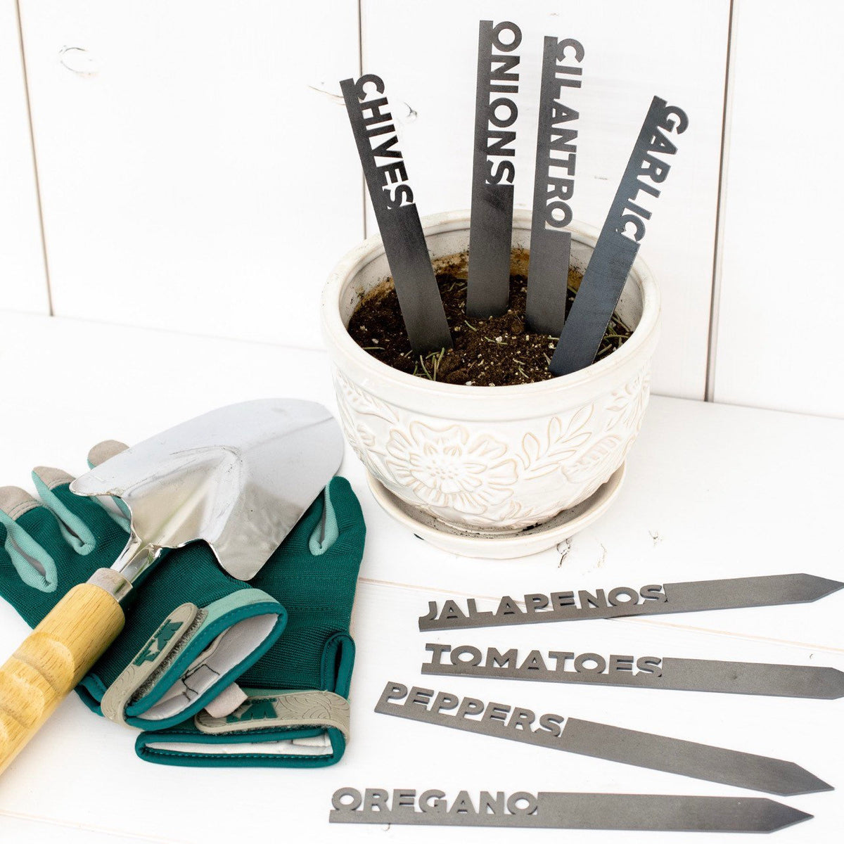 Custom Metal Garden Stakes: Personalized Plant Markers, Garden Decor