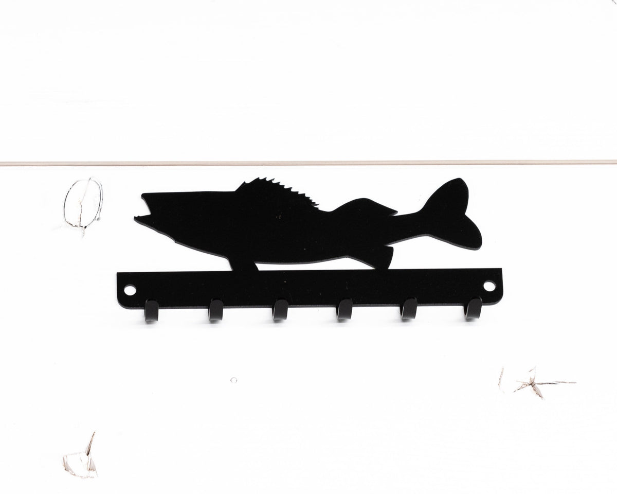 Walleye Fishing Key Rack: Rustic Fish Decor, Small Gift