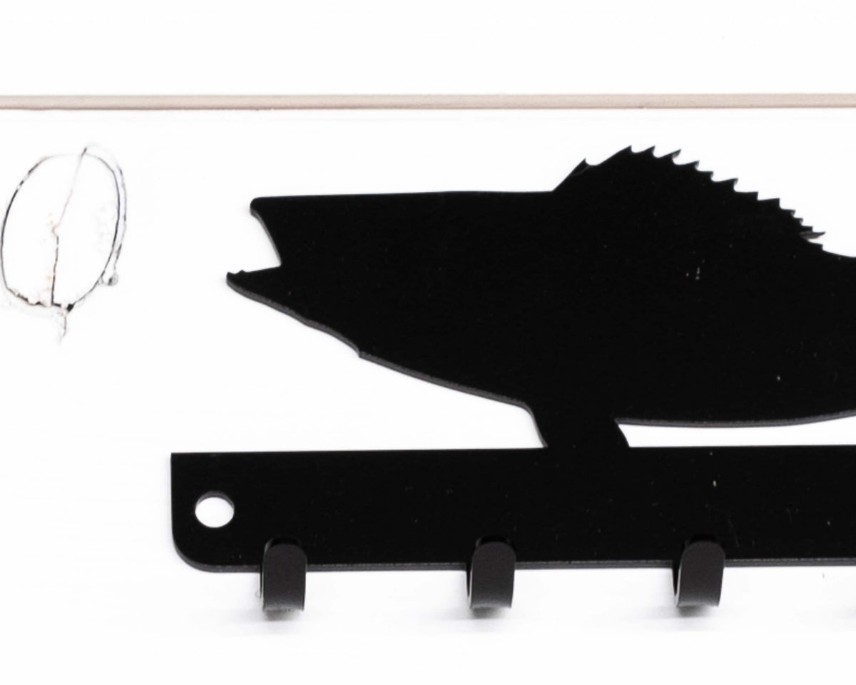 Walleye Fishing Key Rack: Rustic Fish Decor, Small Gift