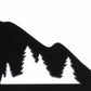 Mountain Metal Key Rack: Rustic Wall Decor