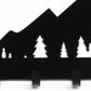 Mountain Metal Key Rack: Rustic Wall Decor