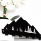 Mountain Metal Key Rack: Rustic Wall Decor