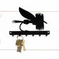 Fly Fishing Fly Key Rack, Fisherman Gift, Metal Wall Decor