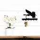 Fly Fishing Fly Key Rack, Fisherman Gift, Metal Wall Decor