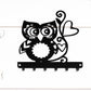 Cute Owl Key Rack, Hanging Wall Decor with Hooks