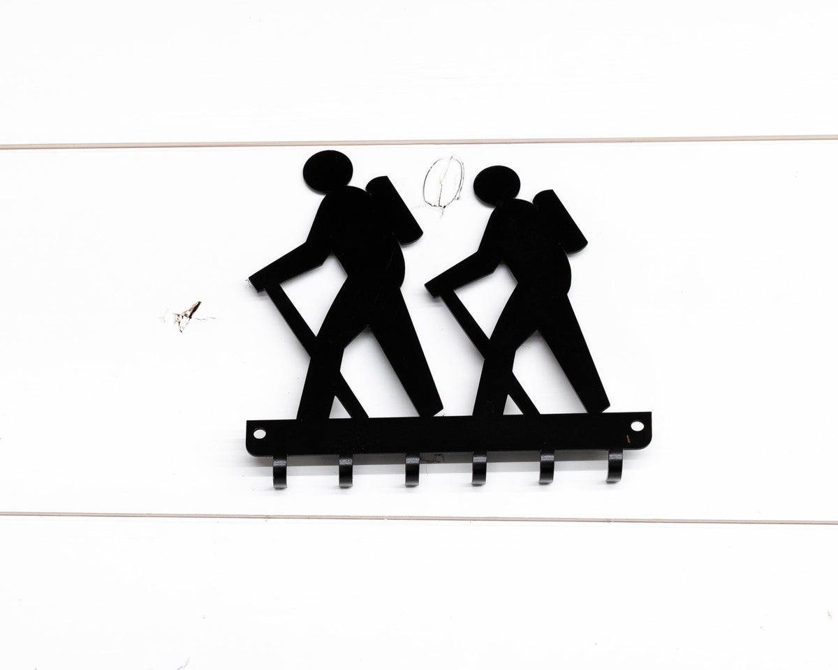 Hiker Key Rack, Hiking Trail Decor, Hiker Gifts, Outdoors