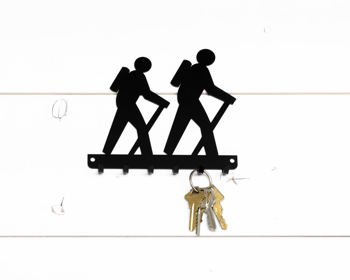 Hiker Key Rack, Hiking Trail Decor, Hiker Gifts, Outdoors