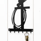 Western Cross Key Rack: Cowboy Hat & Rope, Rustic Home Decor