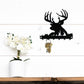 Metal Deer Key Rack: Rustic Hunting Lodge Decor
