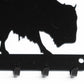 Bison Metal Key Rack: Rustic Wildlife Entryway Organizer