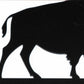 Bison Metal Key Rack: Rustic Wildlife Entryway Organizer