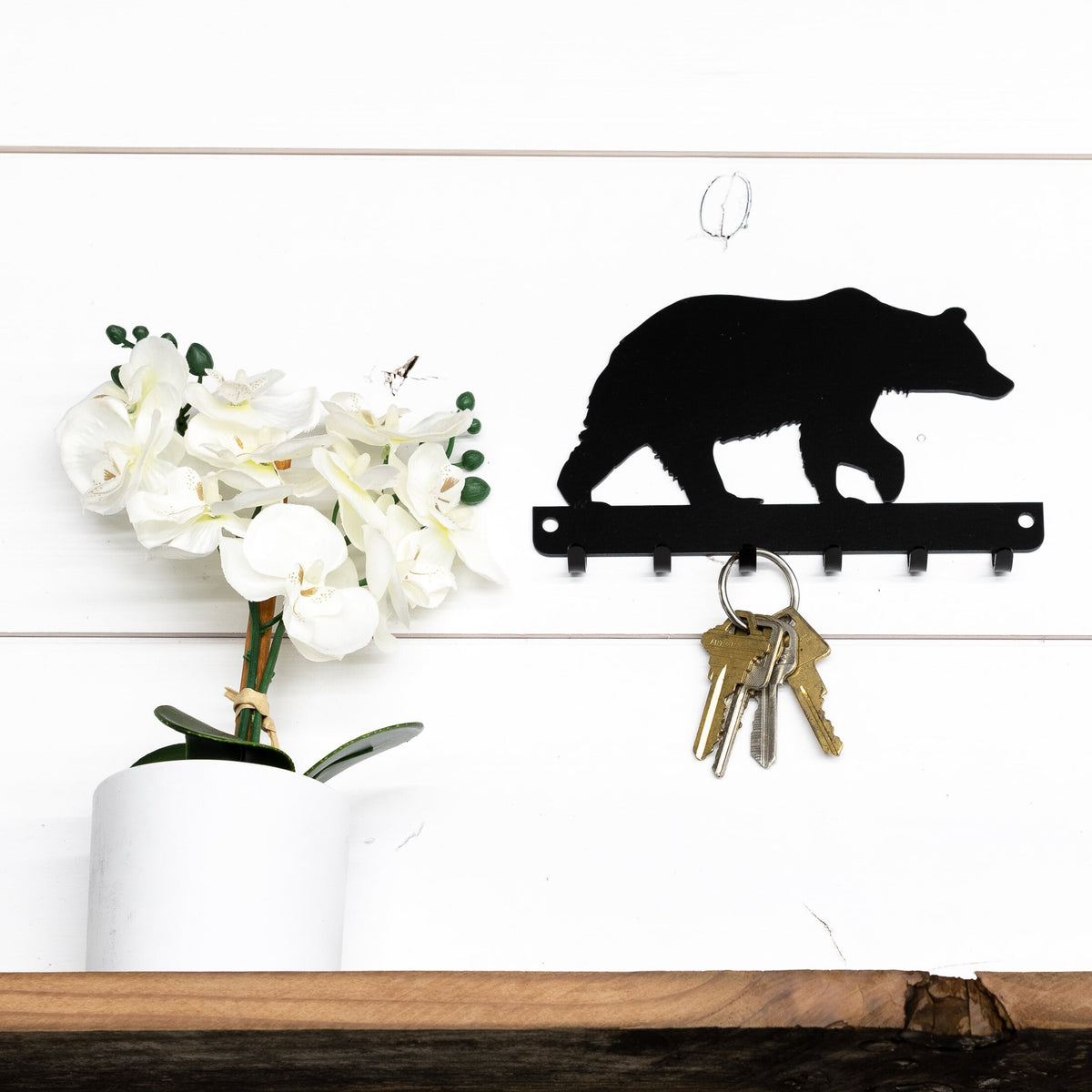 Bear Key Rack, Rustic Cabin Decor, House Warming Gift