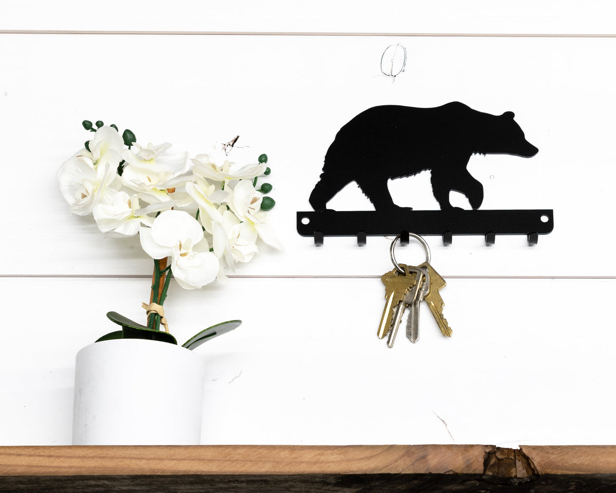 Bear Key Rack, Rustic Cabin Decor, House Warming Gift