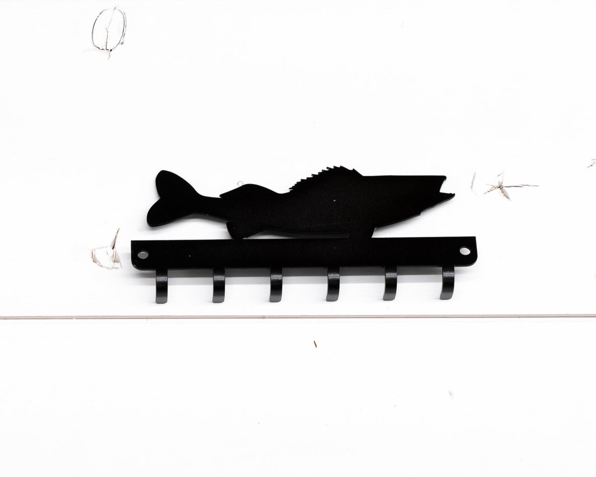 Walleye Fishing Key Rack: Rustic Fish Decor, Small Gift