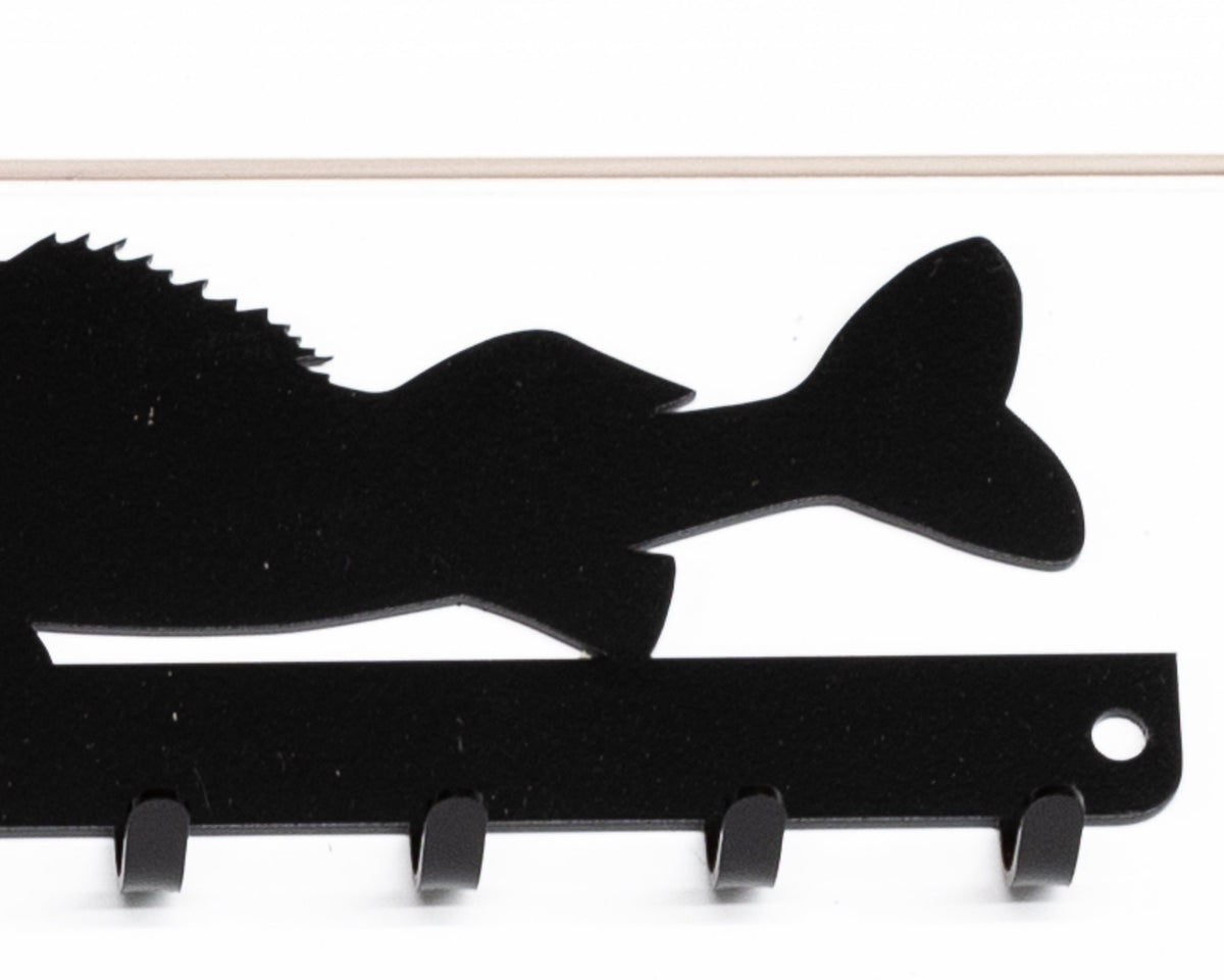Walleye Fishing Key Rack: Rustic Fish Decor, Small Gift