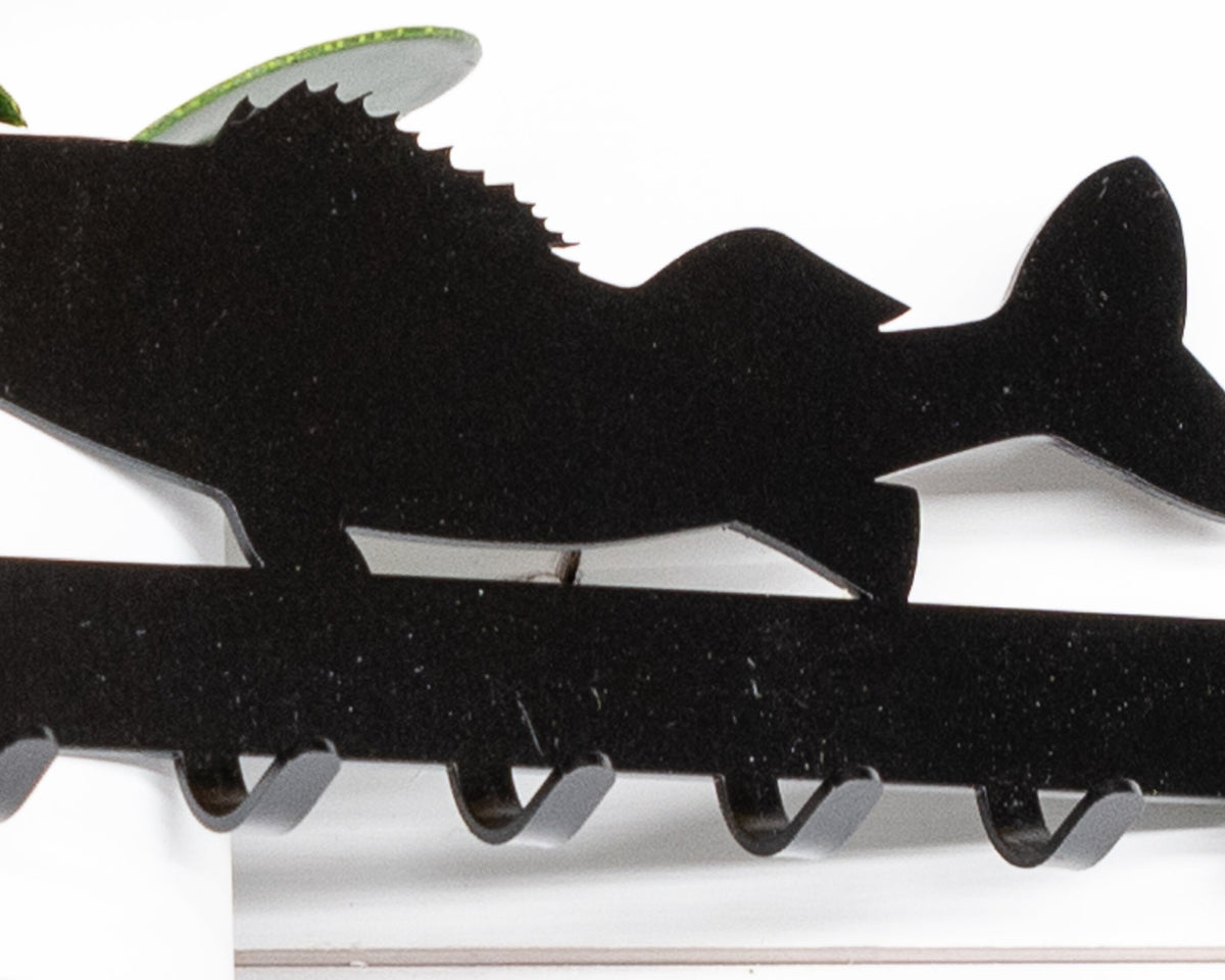 Walleye Fishing Key Rack: Rustic Fish Decor, Small Gift
