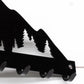 Mountain Metal Key Rack: Rustic Wall Decor