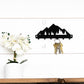 Mountain Metal Key Rack: Rustic Wall Decor