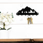 Mountain Metal Key Rack: Rustic Wall Decor