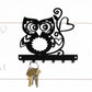 Cute Owl Key Rack, Hanging Wall Decor with Hooks
