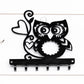 Cute Owl Key Rack, Hanging Wall Decor with Hooks