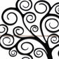 Swirly Tree Metal Key Rack, Whimsicle Design,