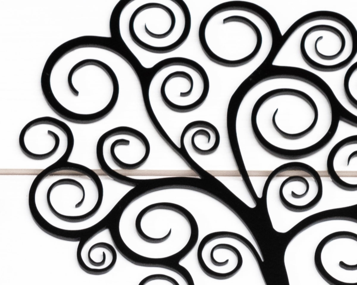 Swirly Tree Metal Key Rack, Whimsicle Design,