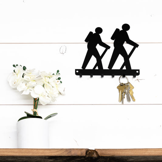 Hiker Key Rack, Hiking Trail Decor, Hiker Gifts, Outdoors